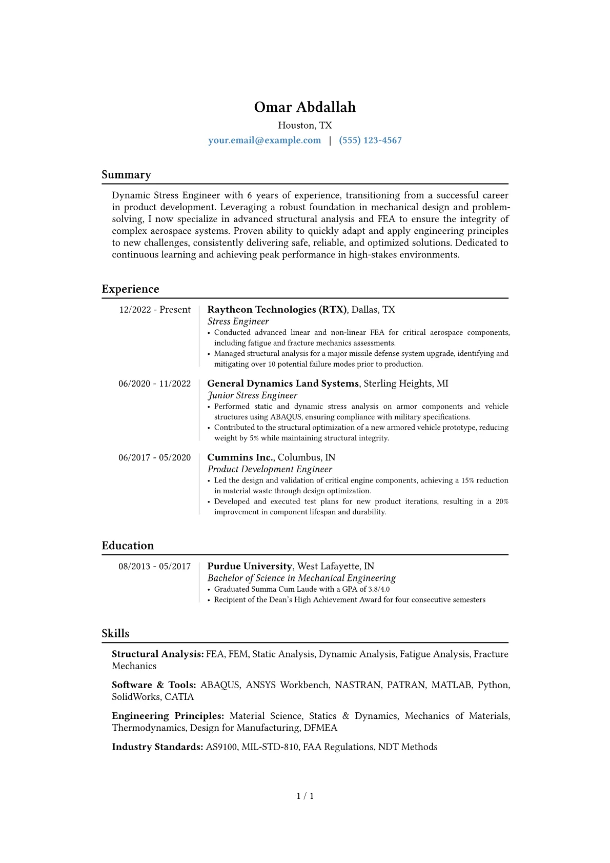 Career changer version - Page 1
