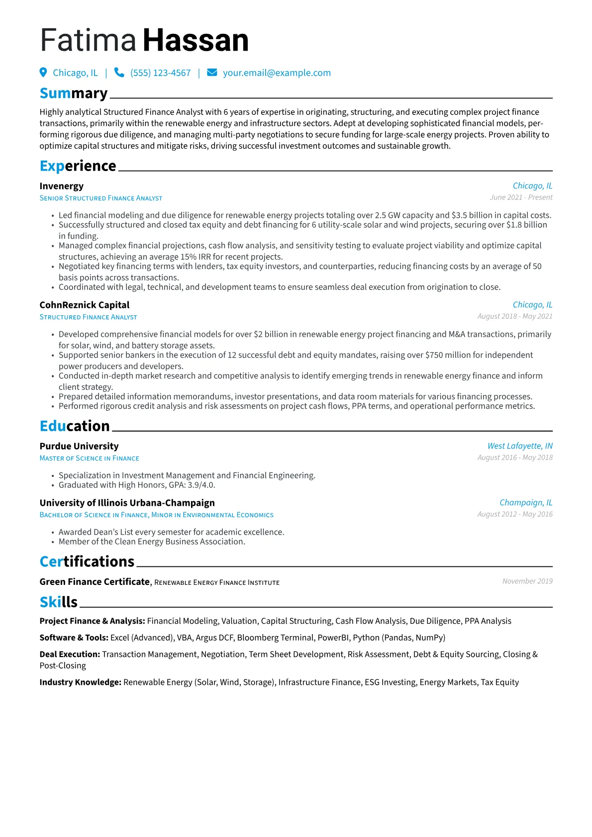 Structured Finance version - Page 1