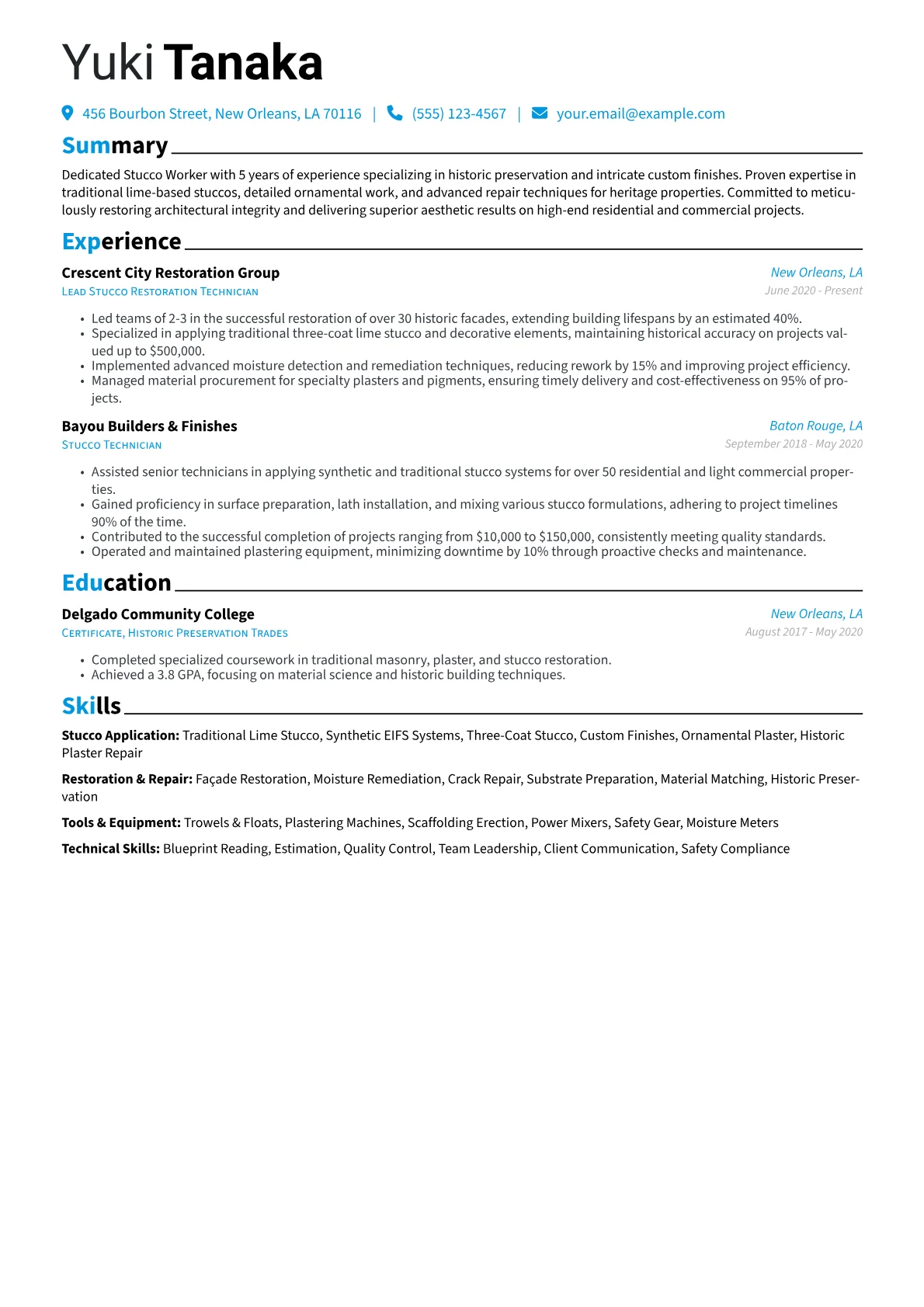 Stucco Application version - Page 1