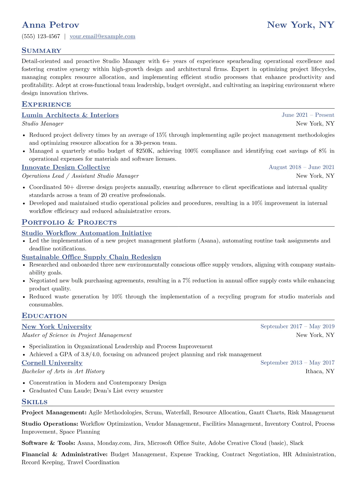Studio Manager version - Page 1
