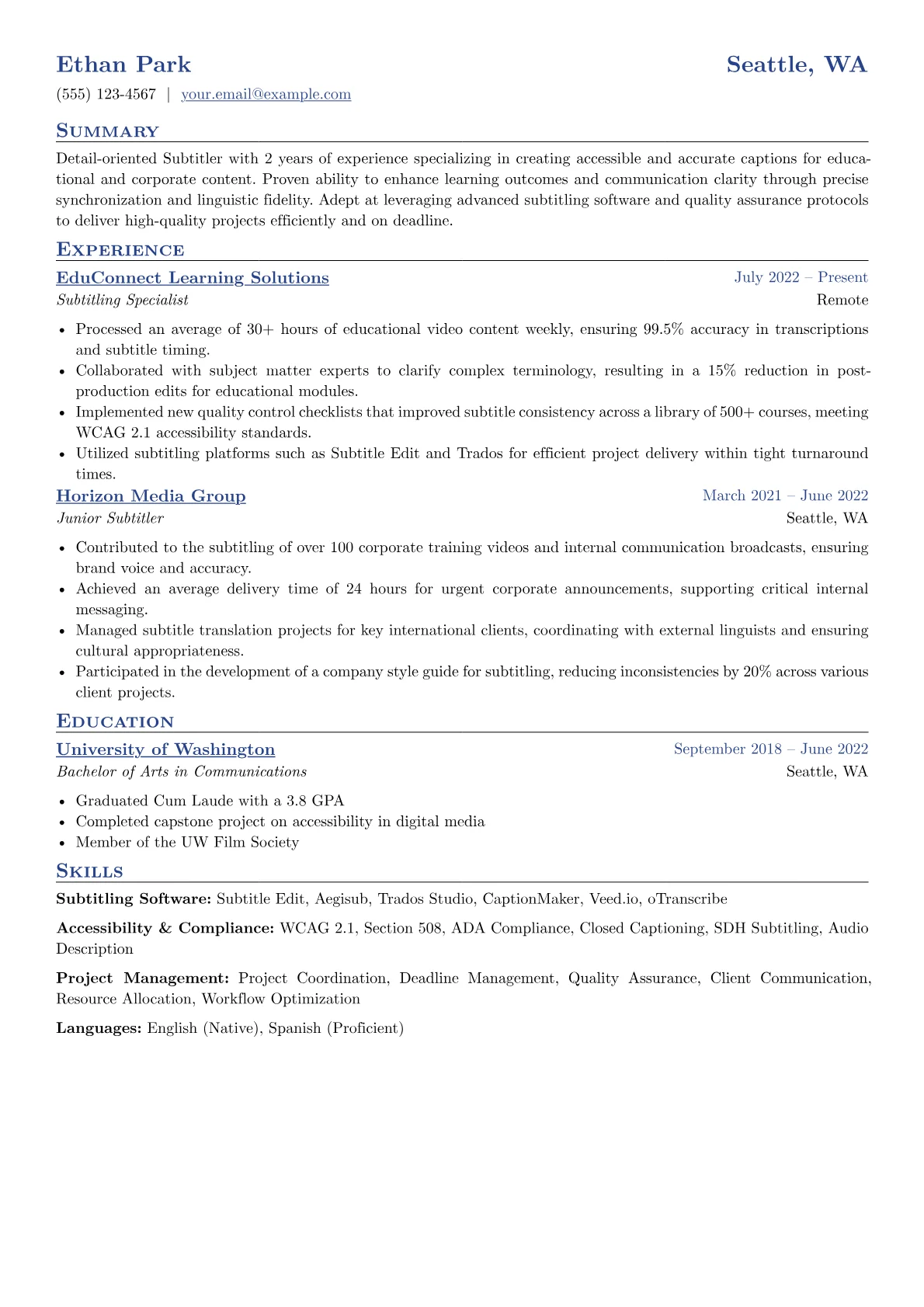 Different focus version - Page 1