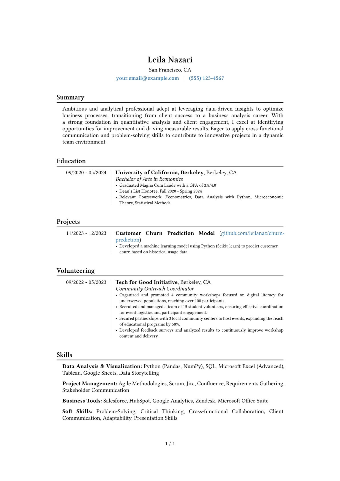 Career changer version - Page 1