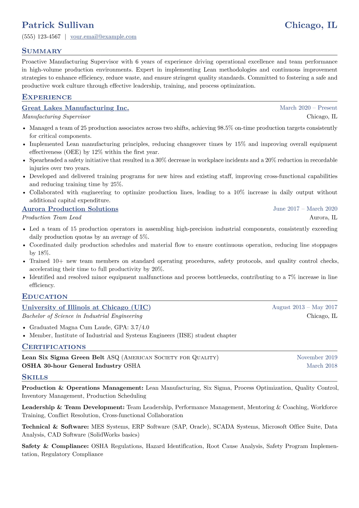 Manufacturing version - Page 1