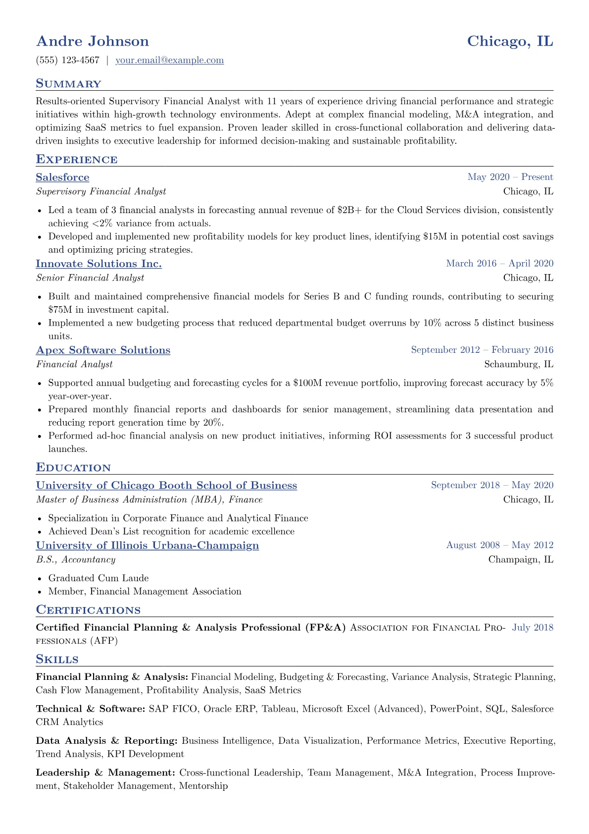 Supervisory Financial version - Page 1