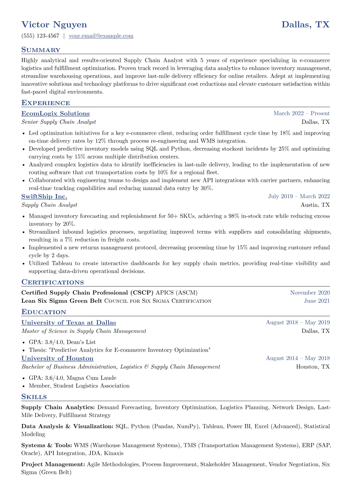 E-commerce Logistics version - Page 1