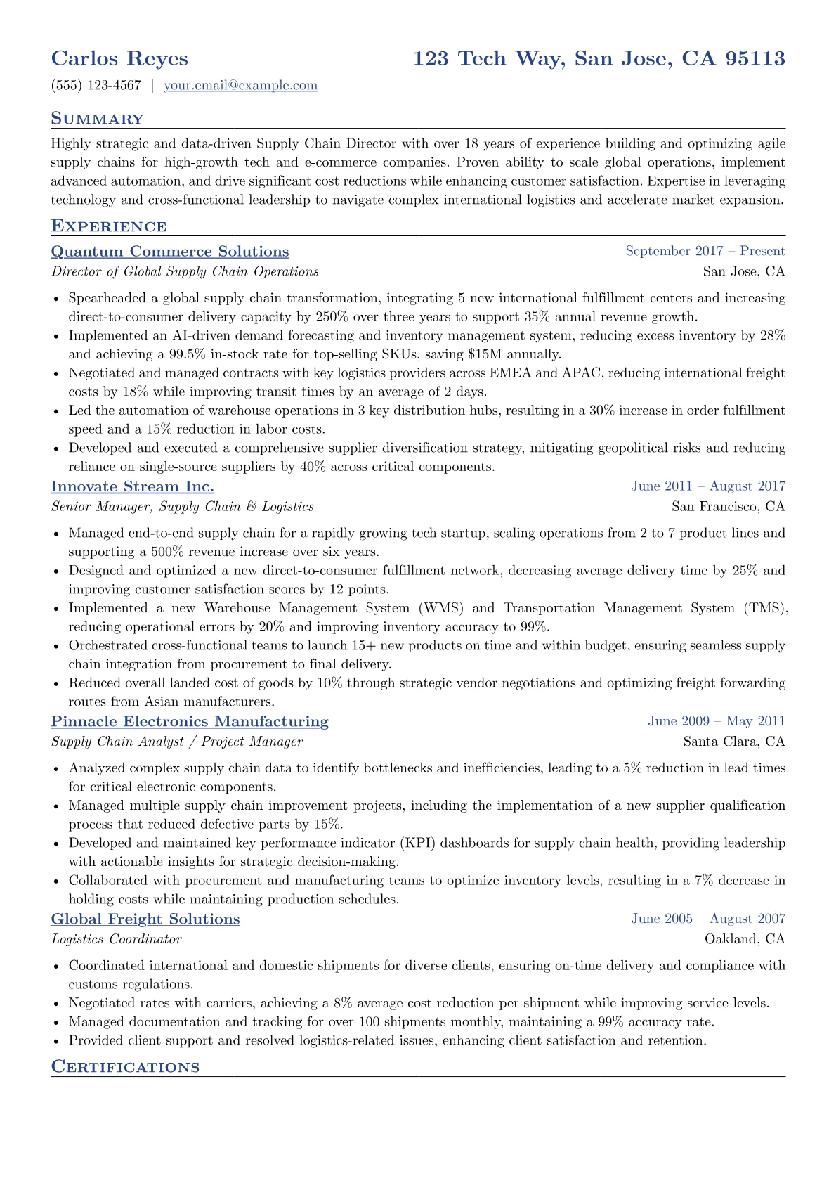 Supply Chain Management version - Page 1