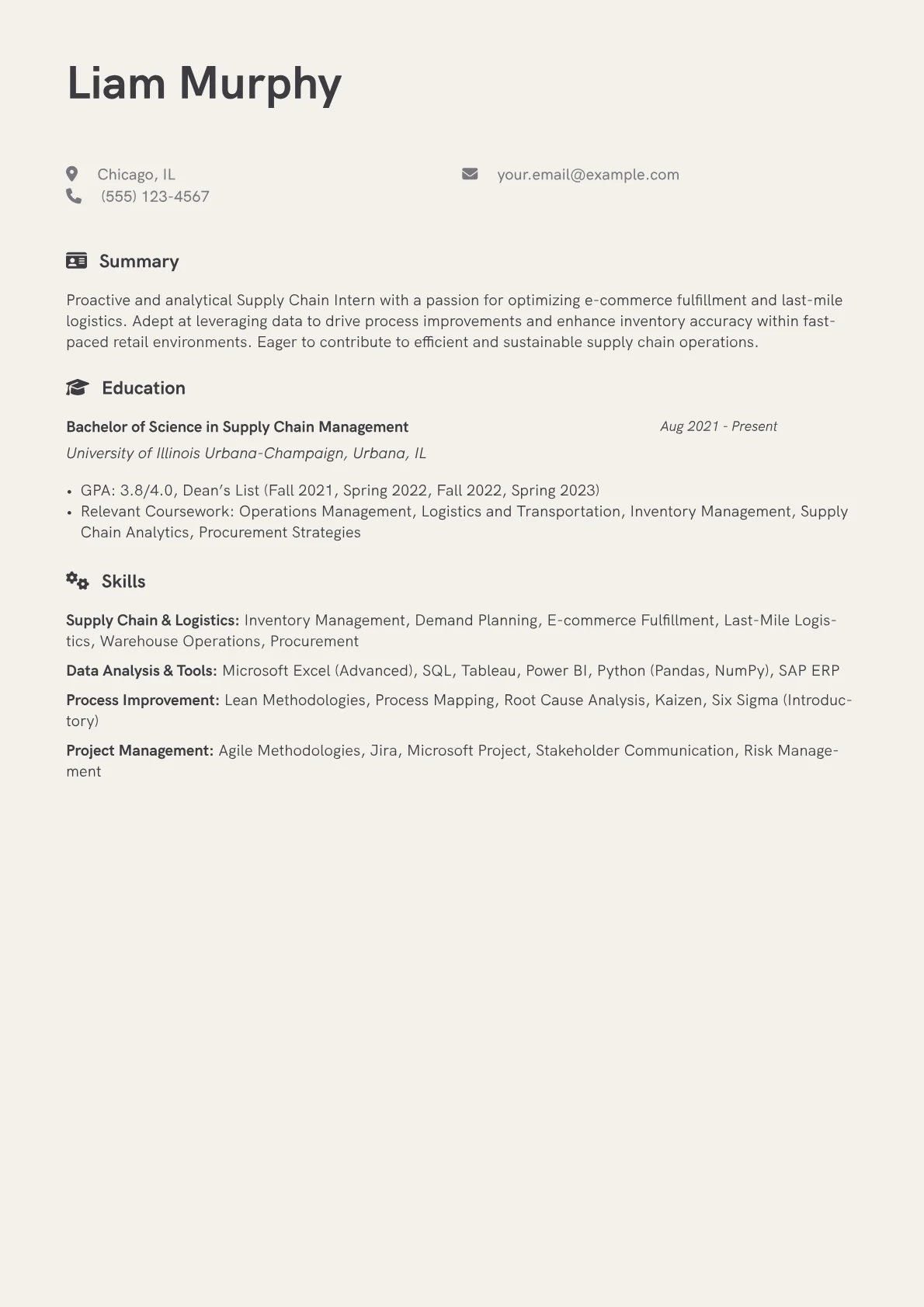 eCommerce/Retail Focus version - Page 1