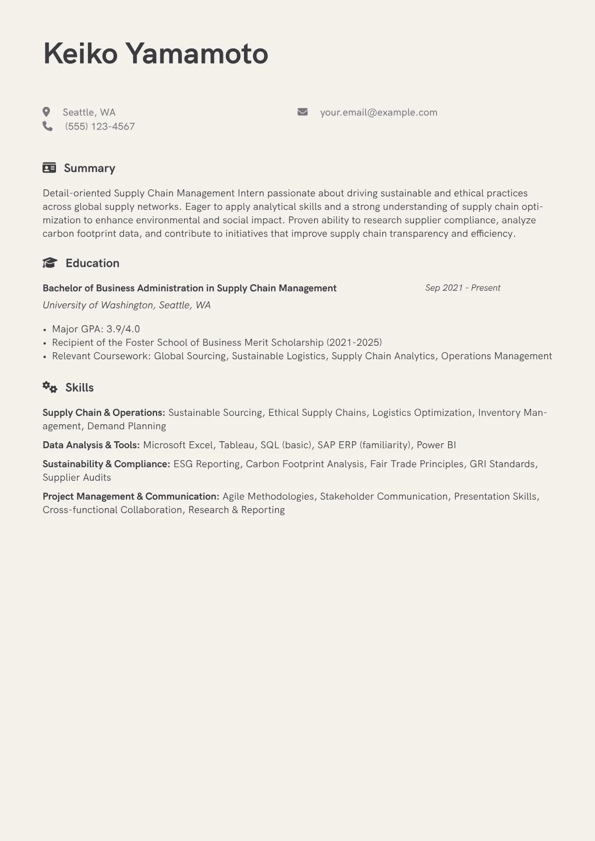 Sustainable Supply version - Page 1