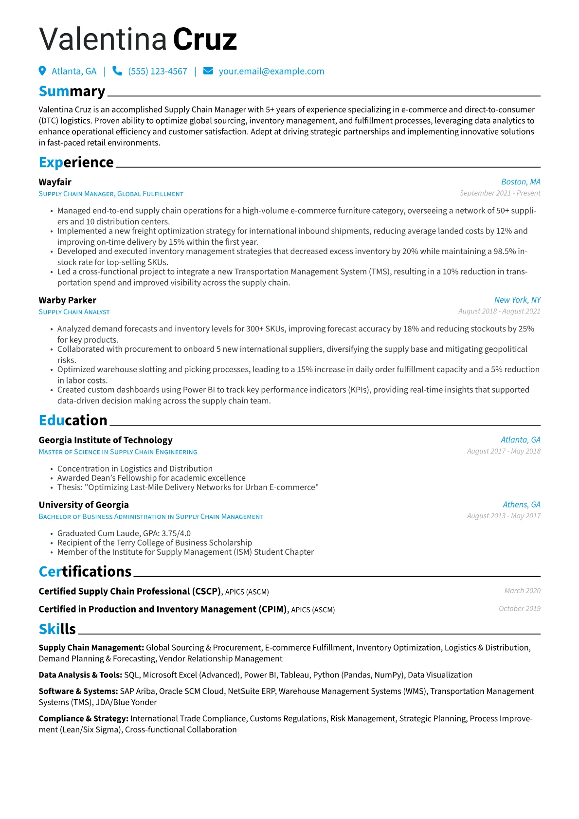 Supply Chain Management version - Page 1