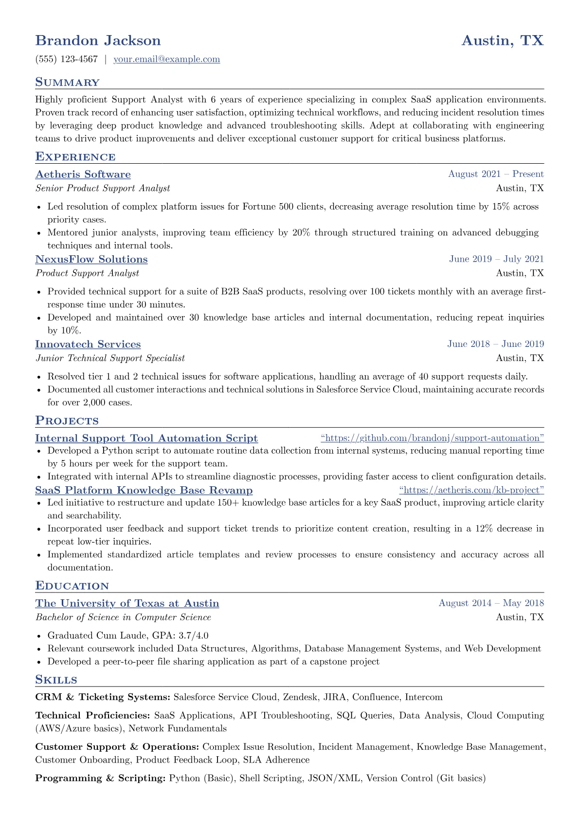 SaaS Application version - Page 1
