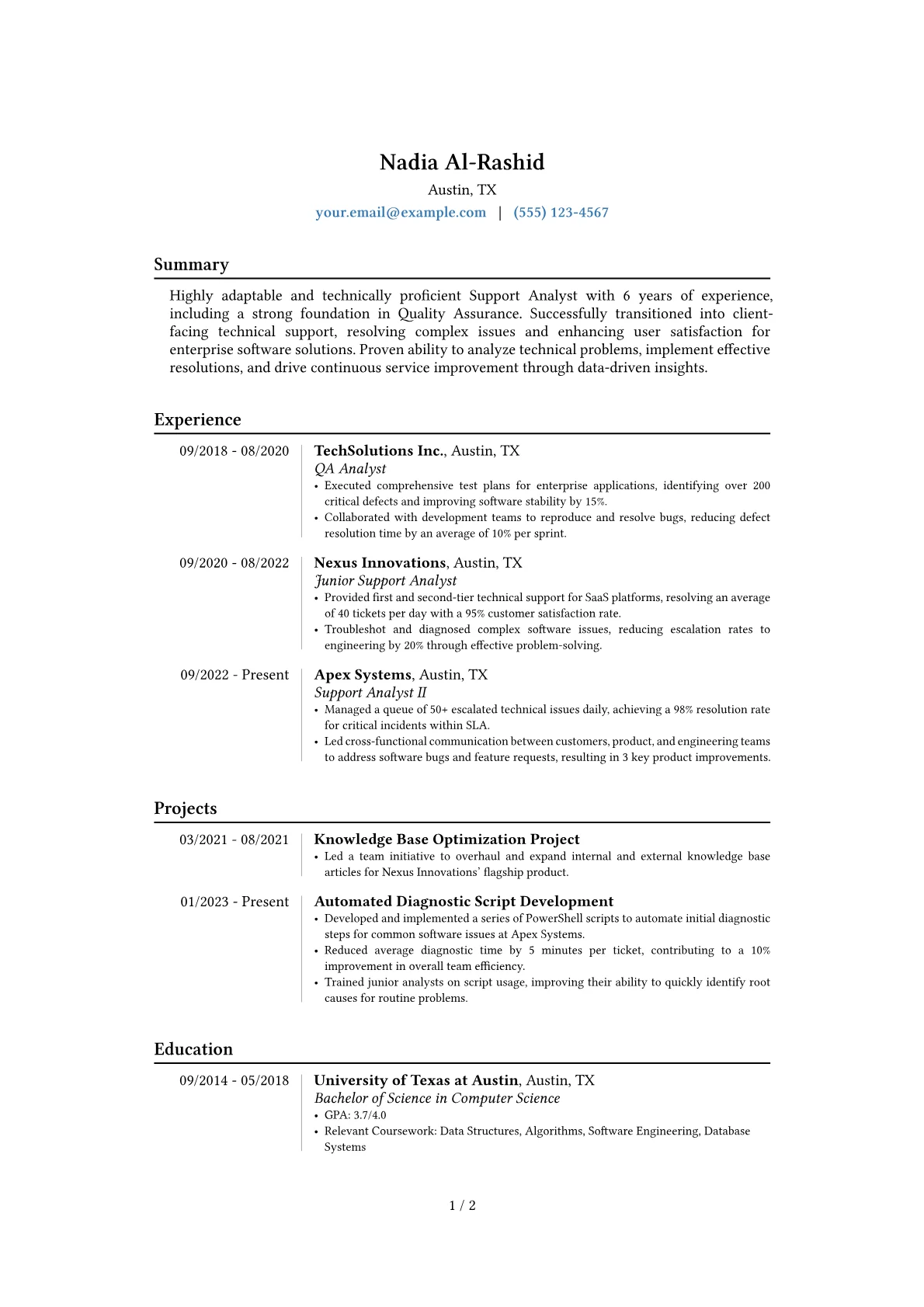 Career changer version - Page 1