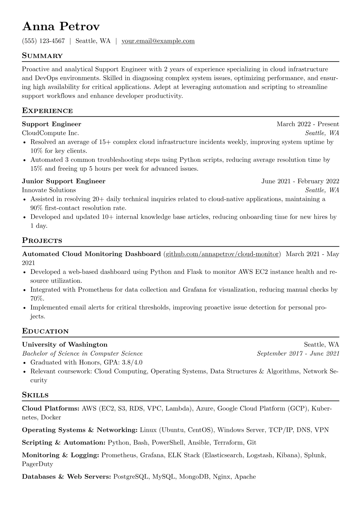 DevOps/Cloud Specialist version - Page 1