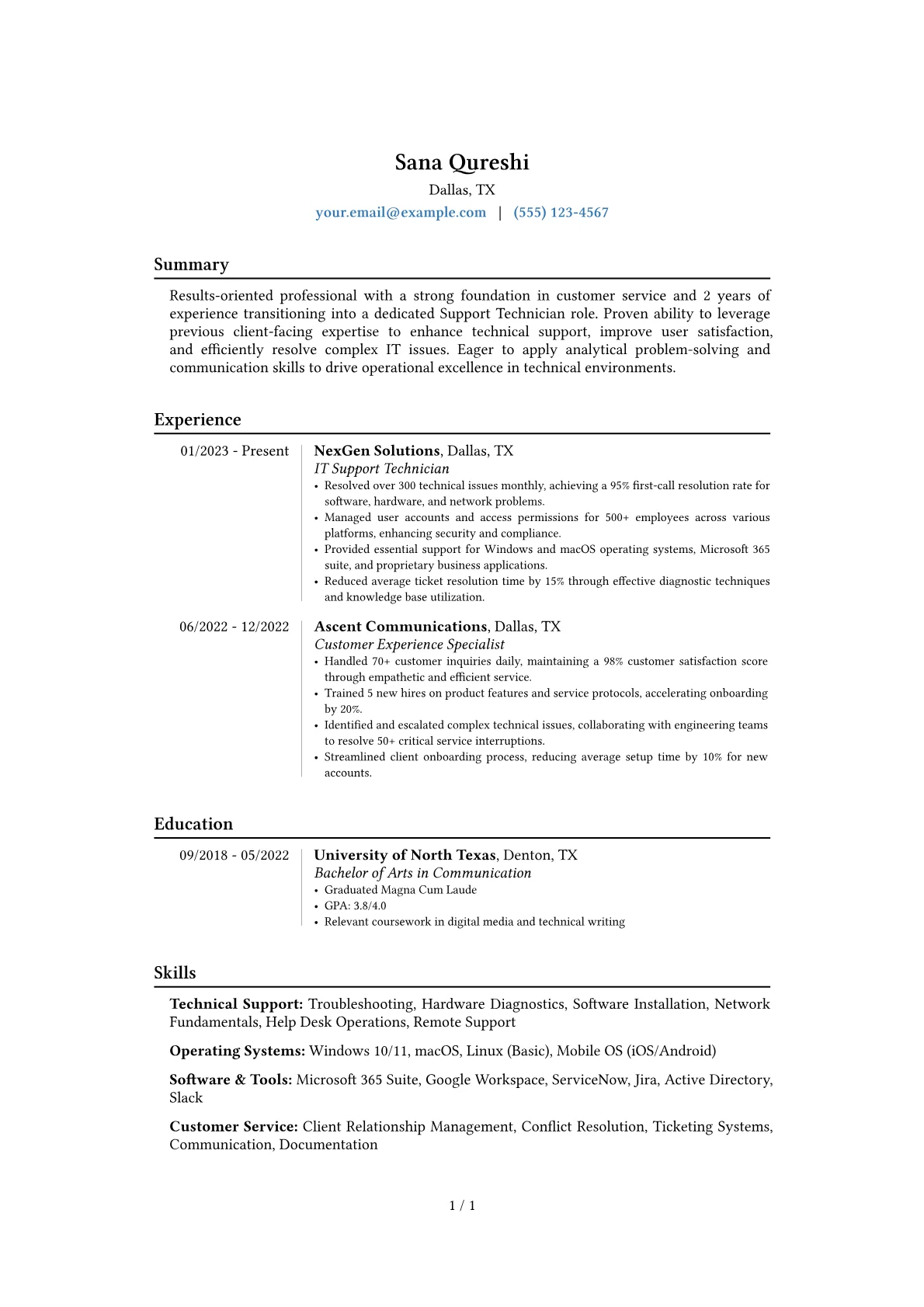 Career changer version - Page 1