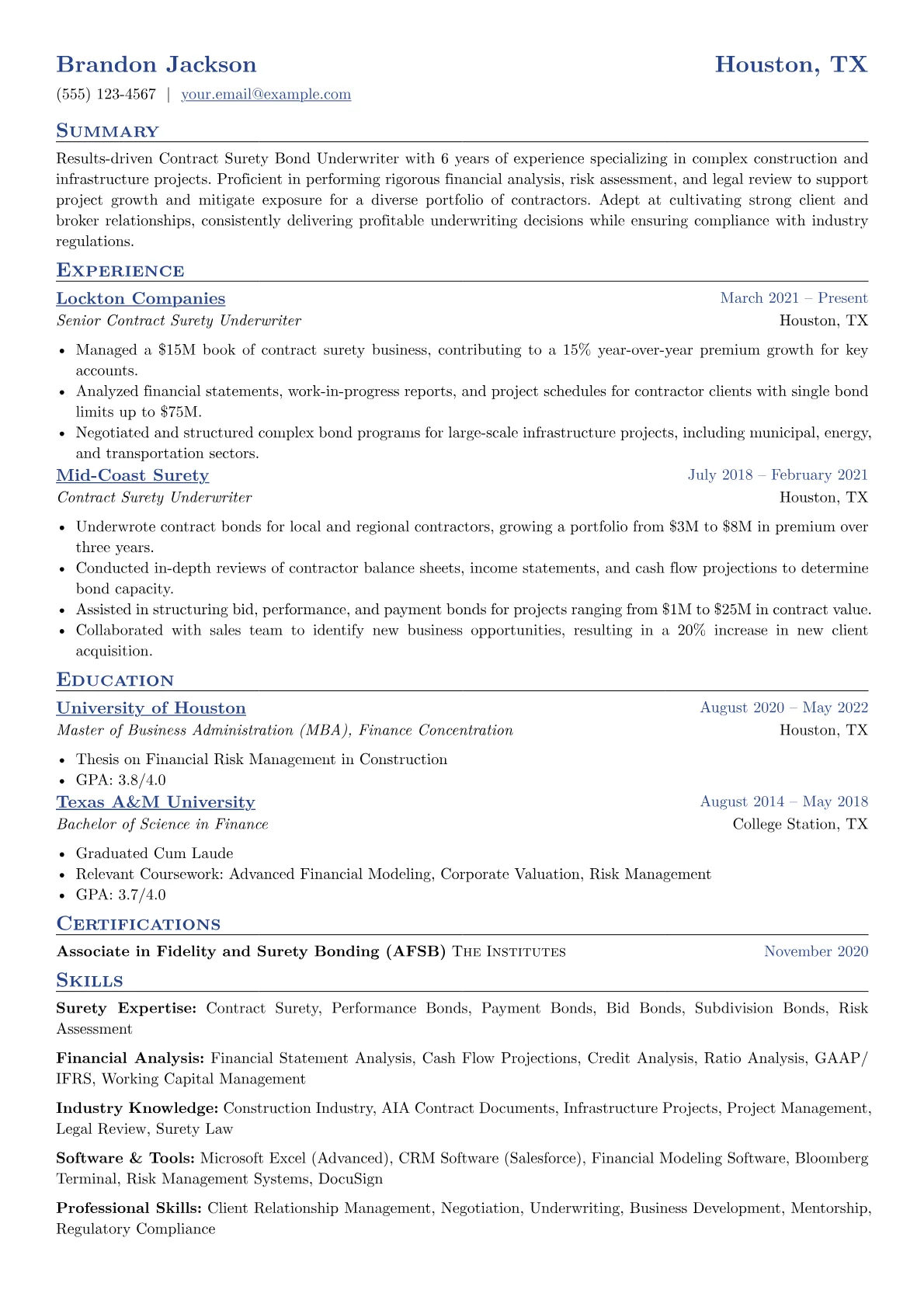 Surety Expertise version - Page 1