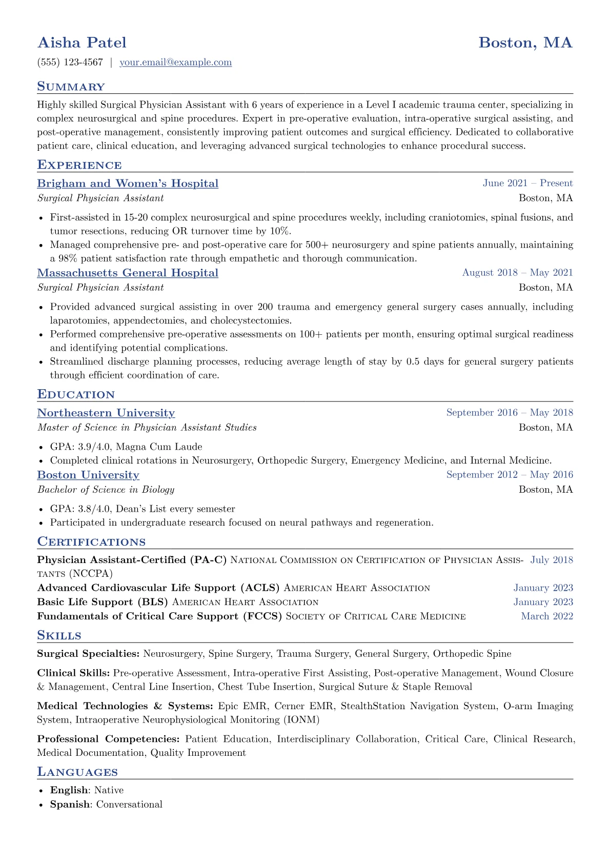 Surgical Physician version - Page 1