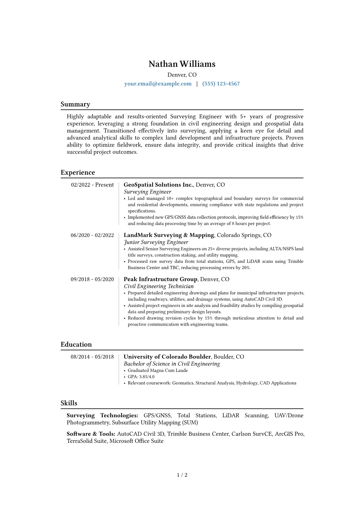 Career changer version - Page 1