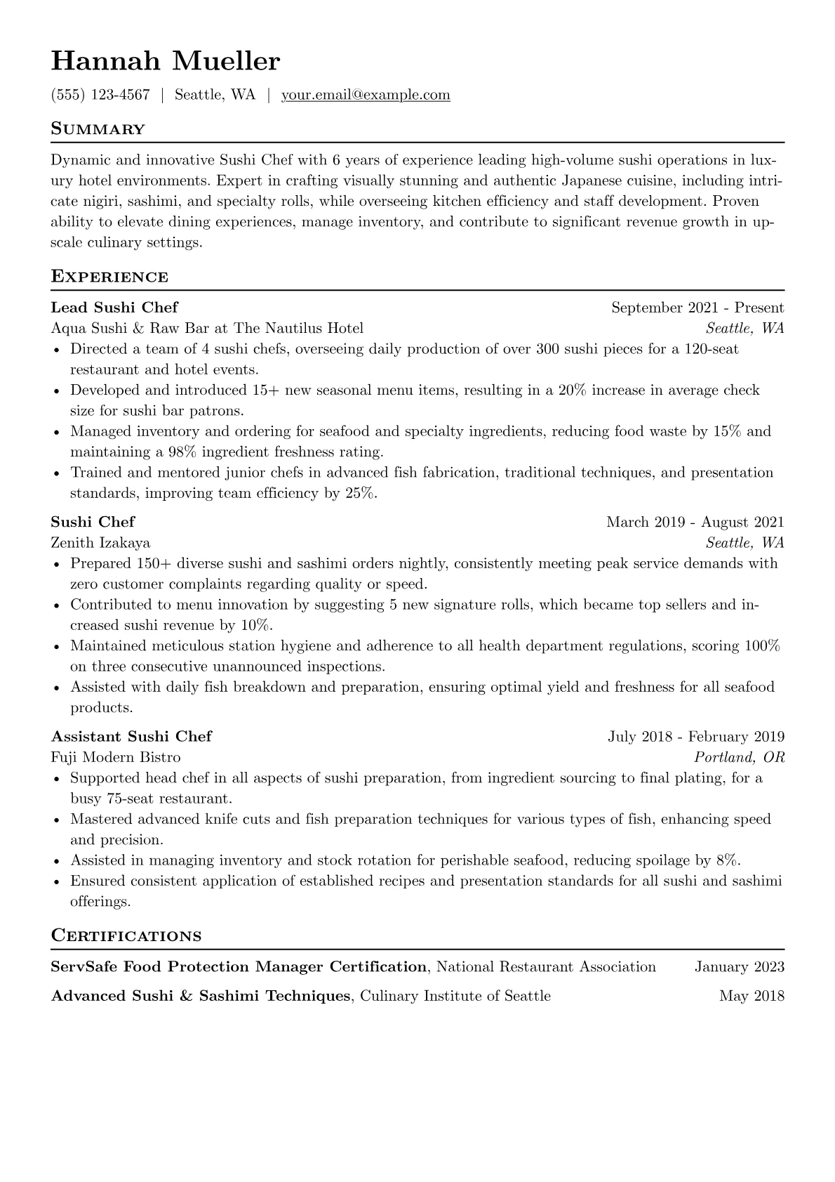Sushi Chef - Upscale version - Page 1