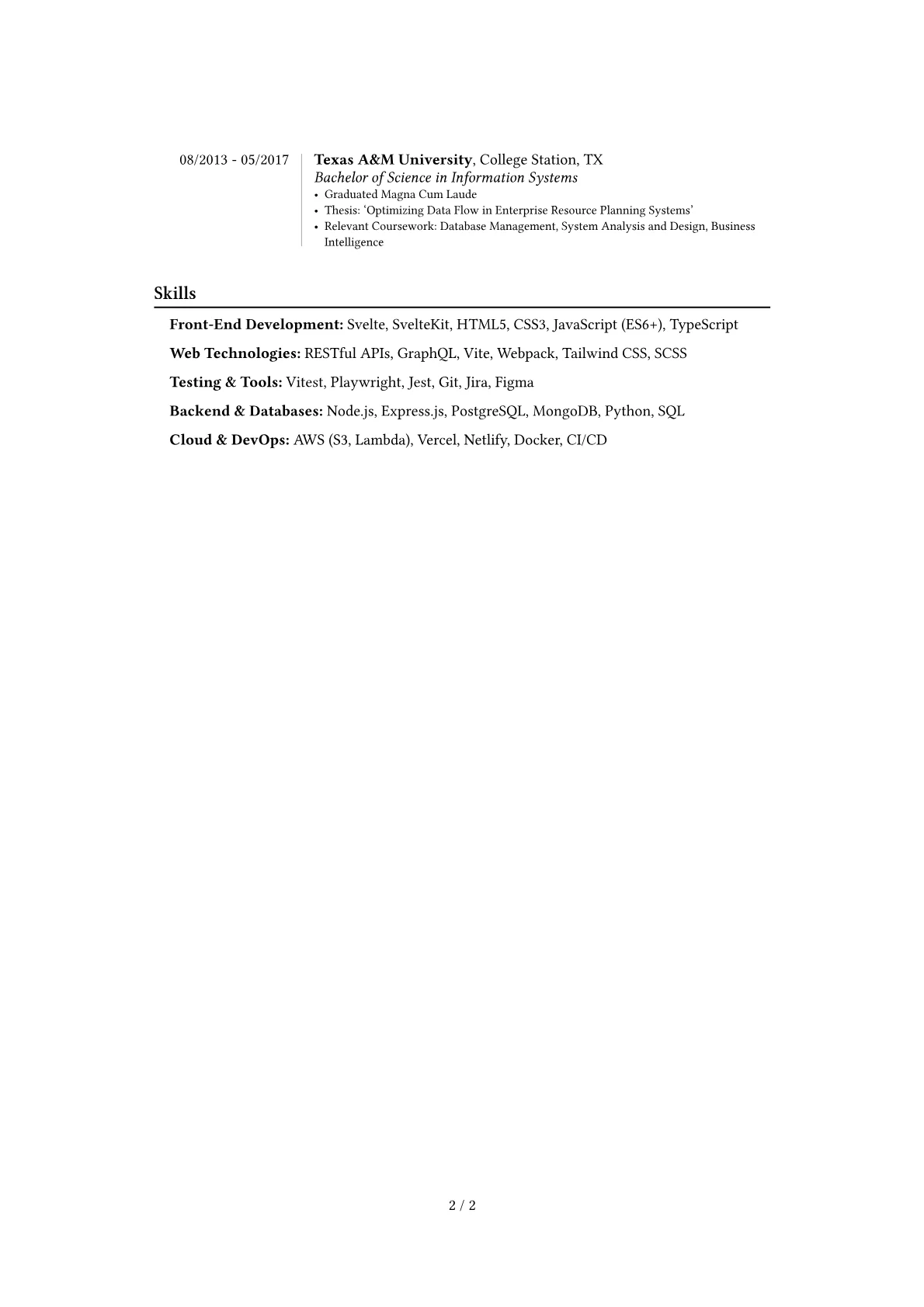 Career changer version - Page 2