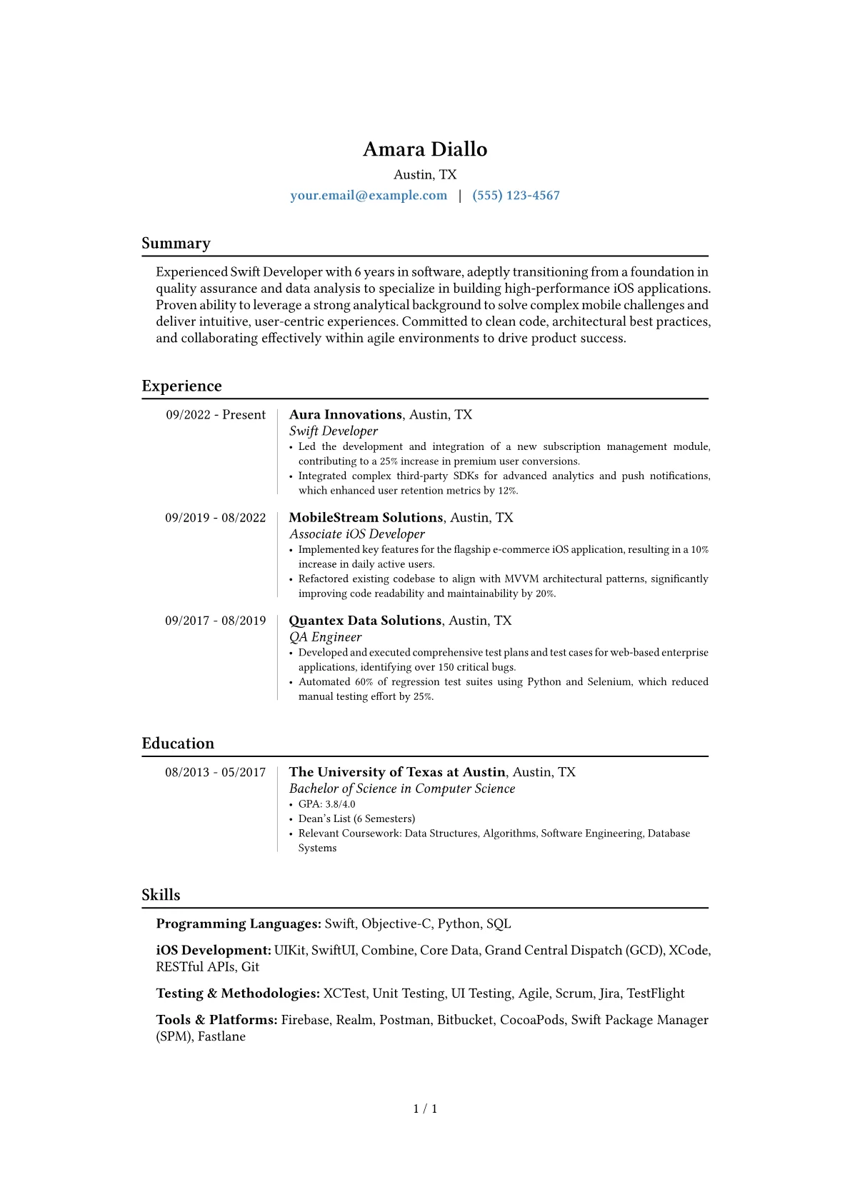 Career changer version - Page 1