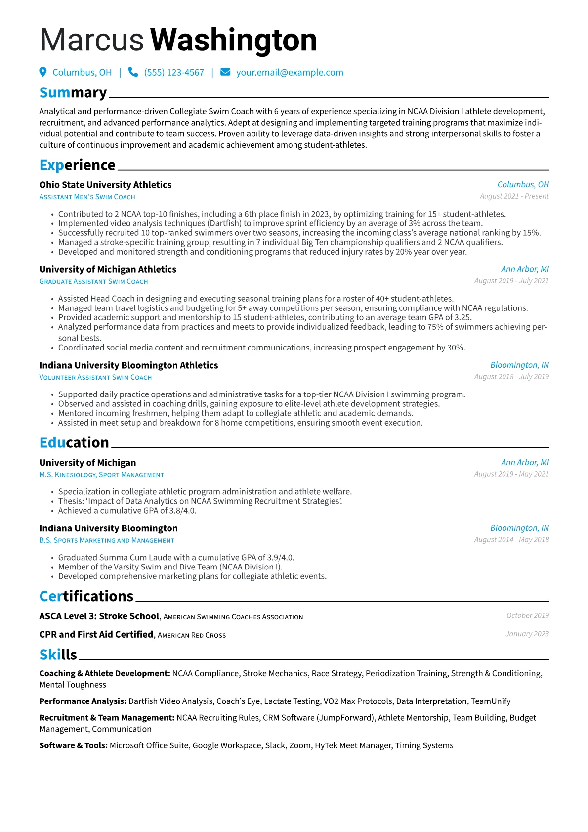 Collegiate Performance version - Page 1