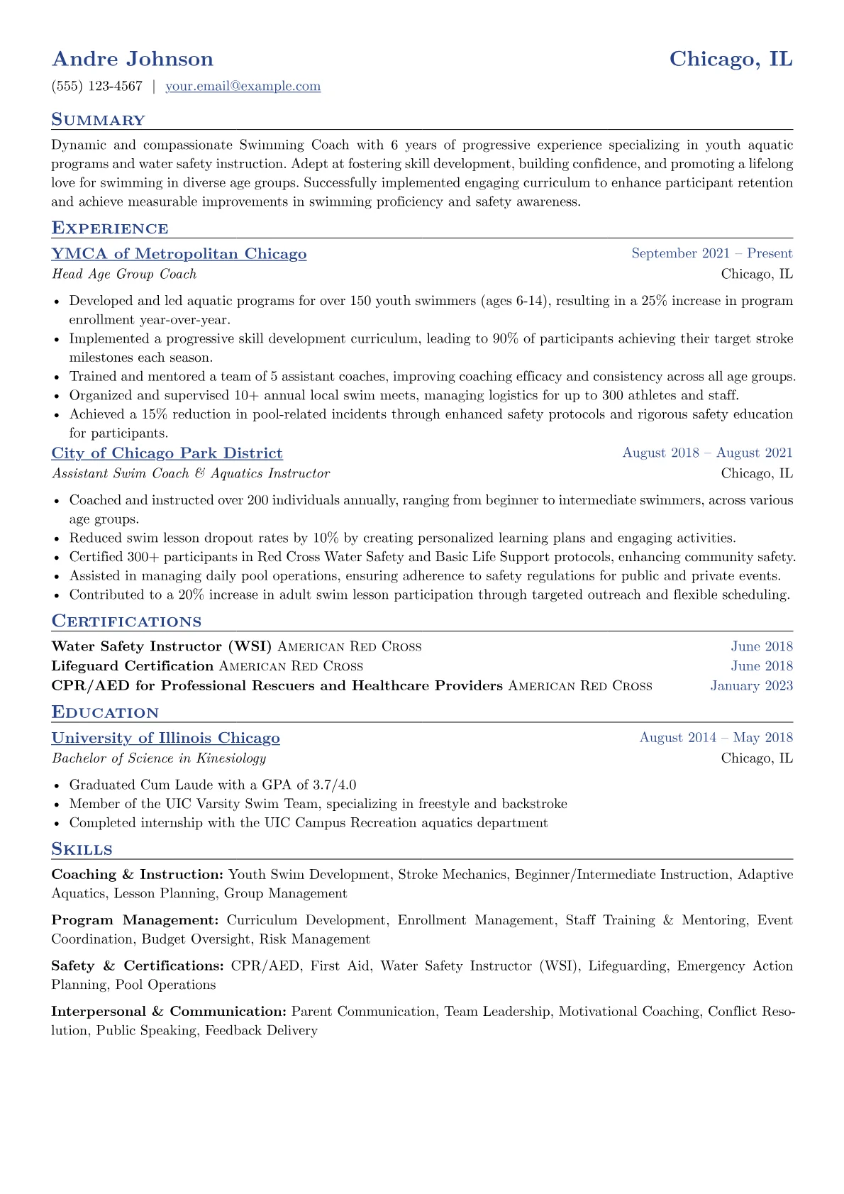 Youth & Community Focus version - Page 1