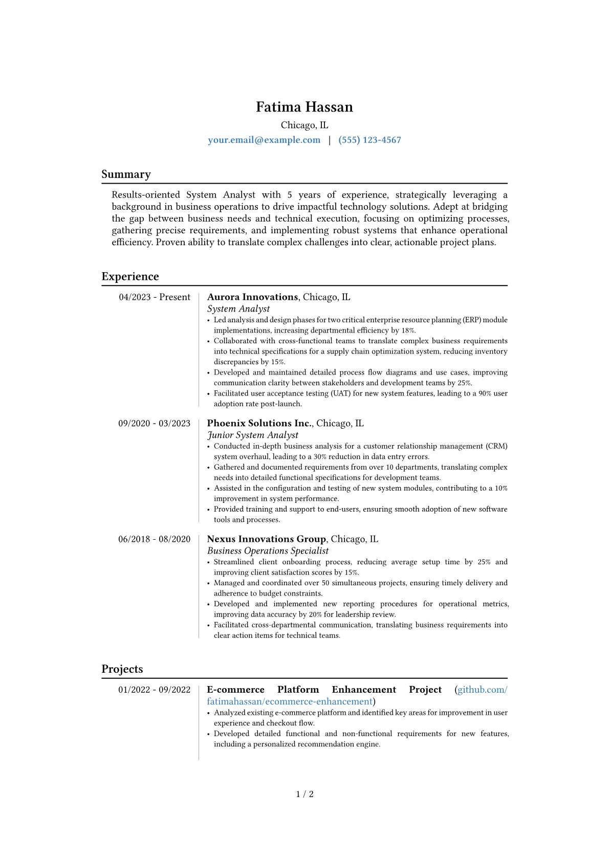 Career changer version - Page 1