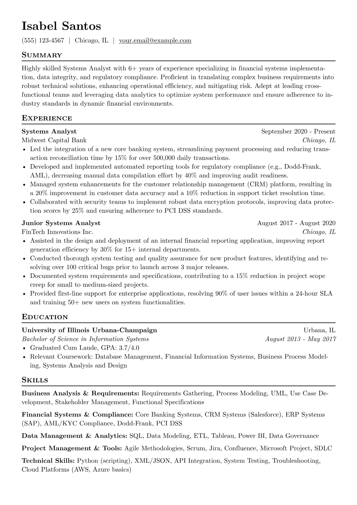 Financial Systems version - Page 1