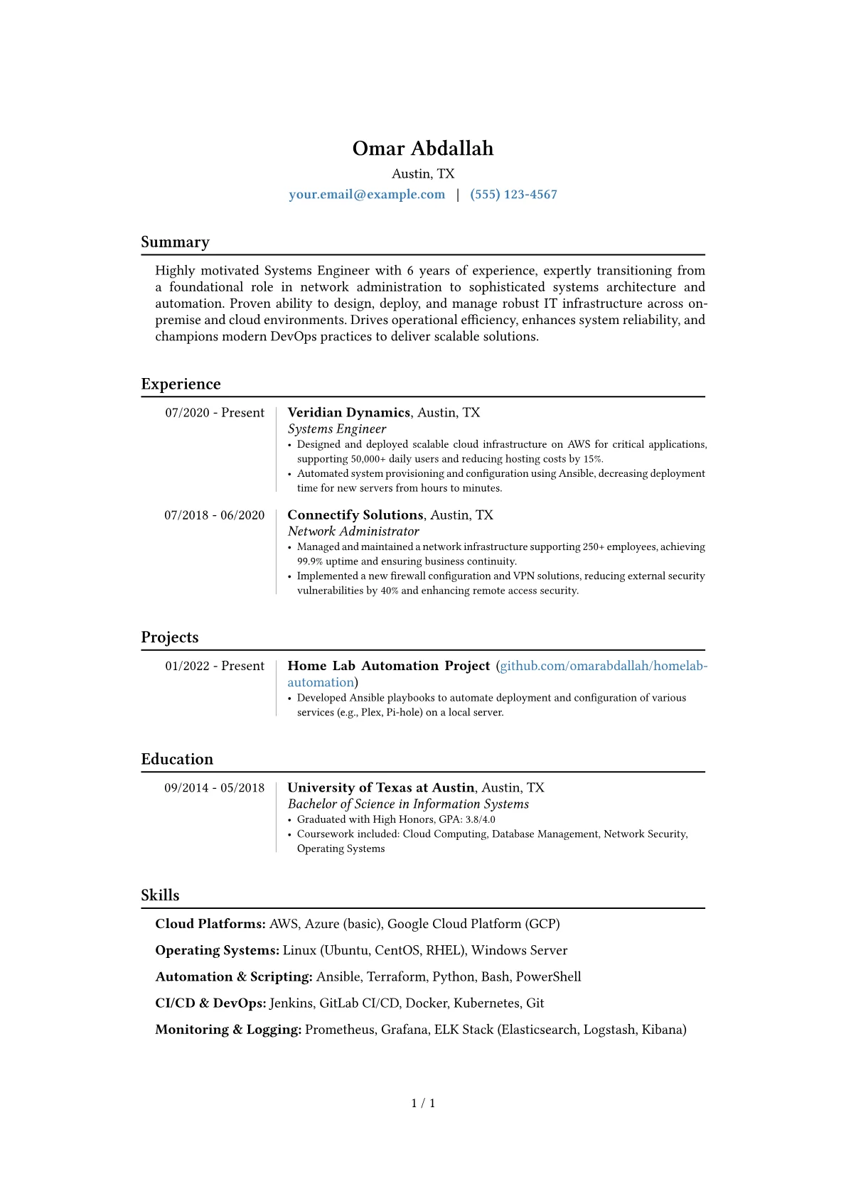 Career changer version - Page 1