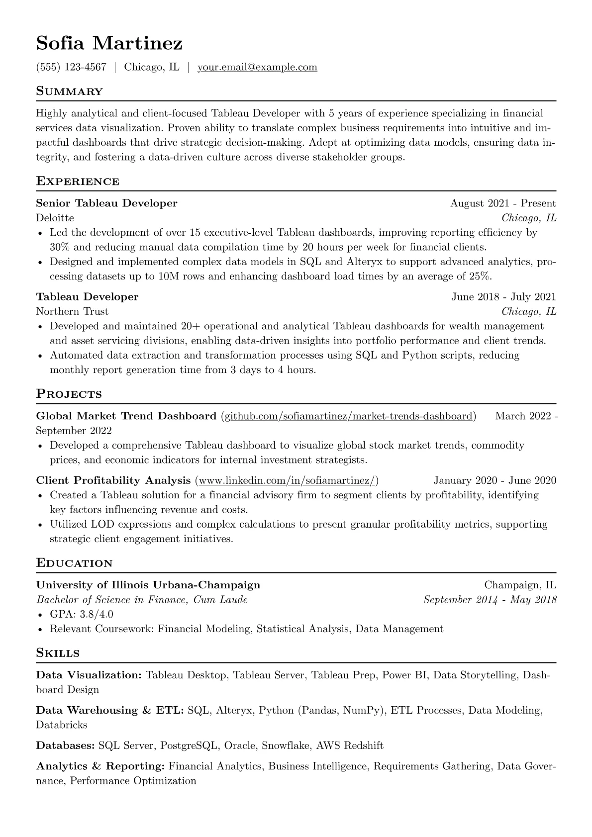Tableau Developer version - Page 1
