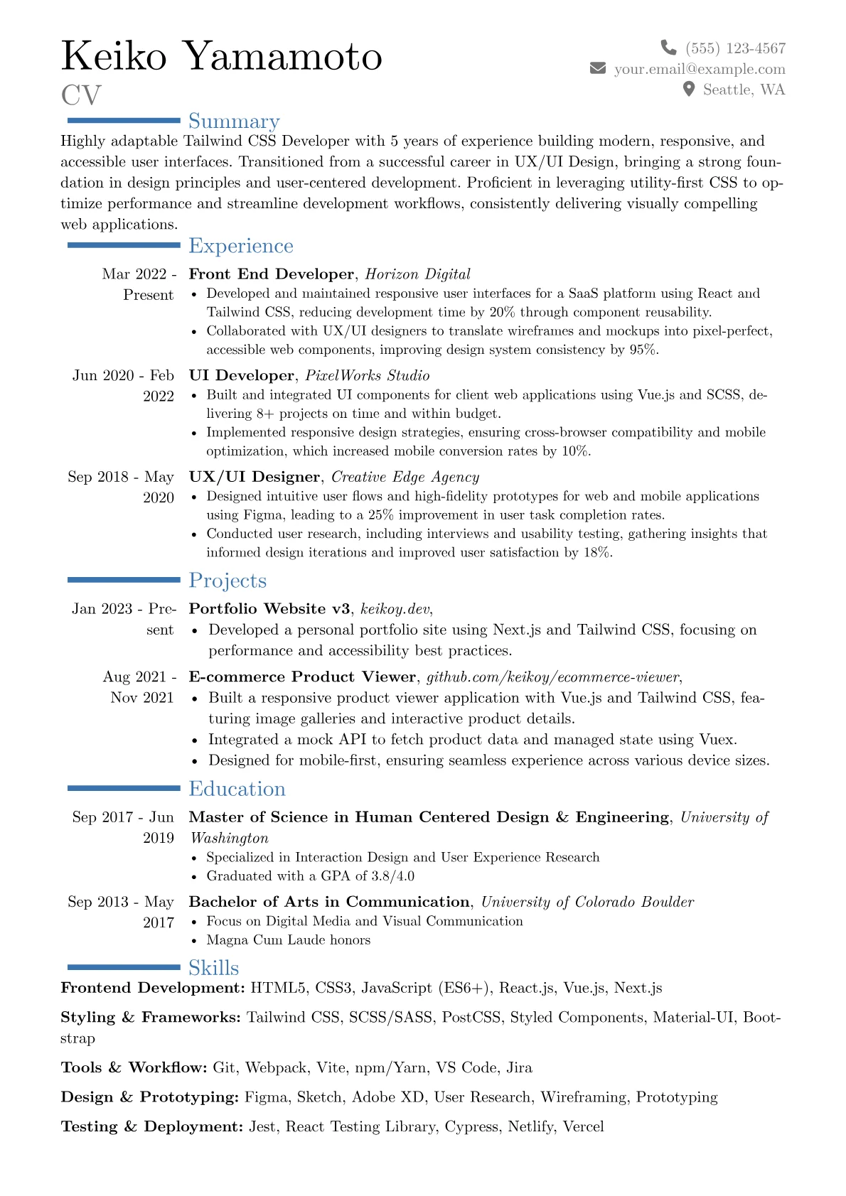 Career changer version - Page 1