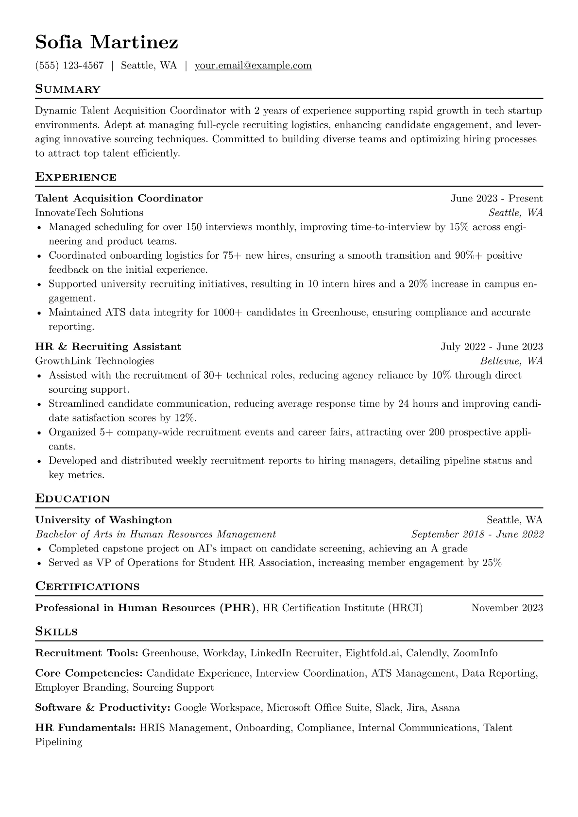 Tech Startup Focus version - Page 1