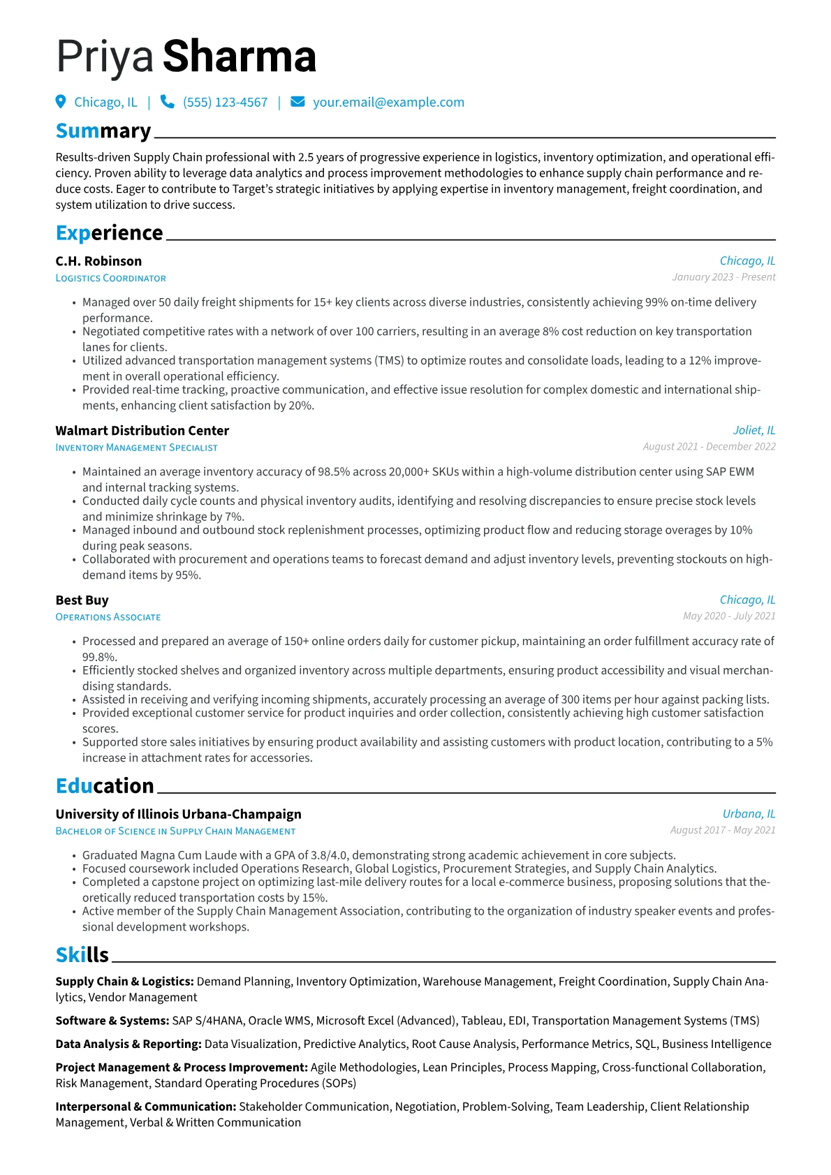 Target Supply Chain version - Page 1