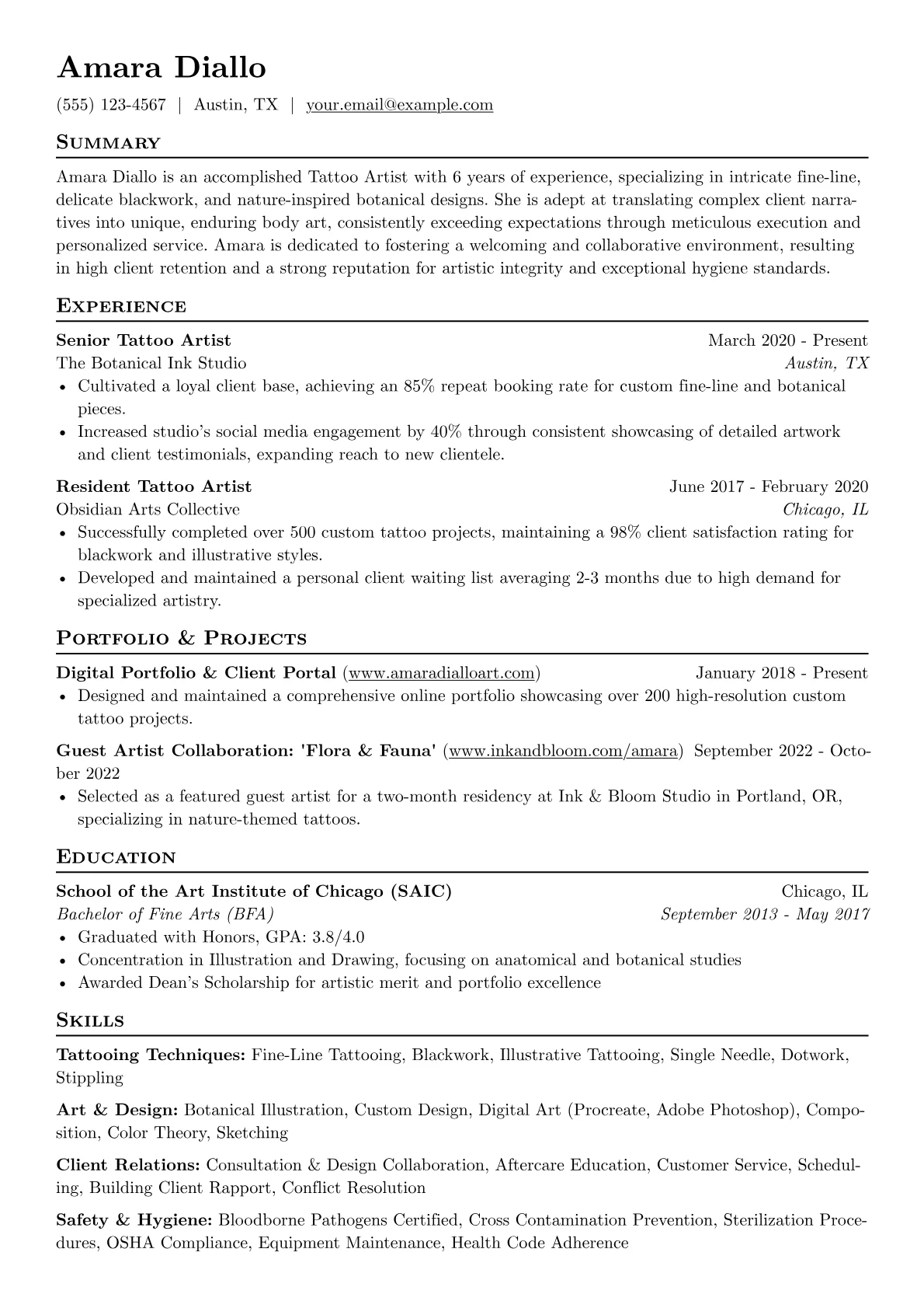 Tattoo Artist version - Page 1