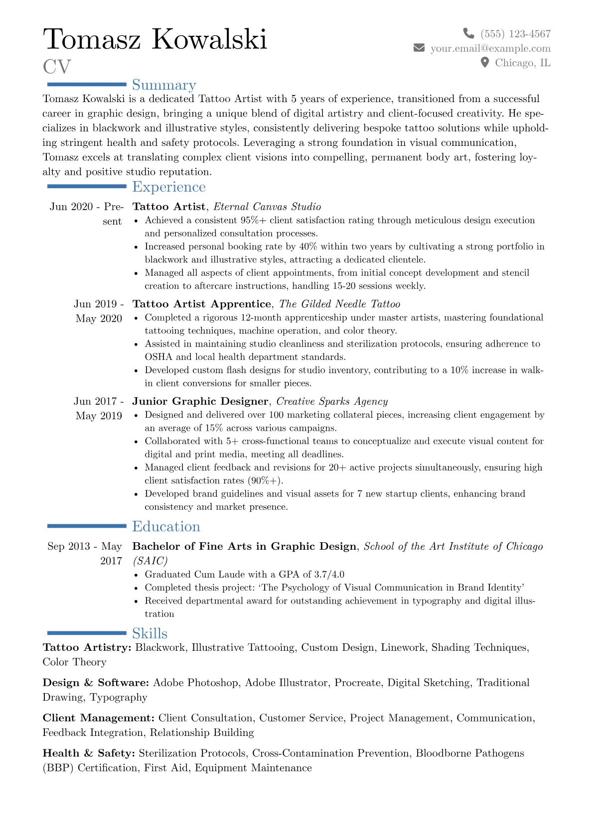 Career changer version - Page 1