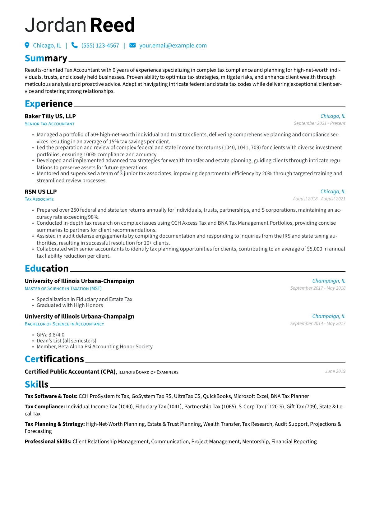 Tax Accountant version - Page 1