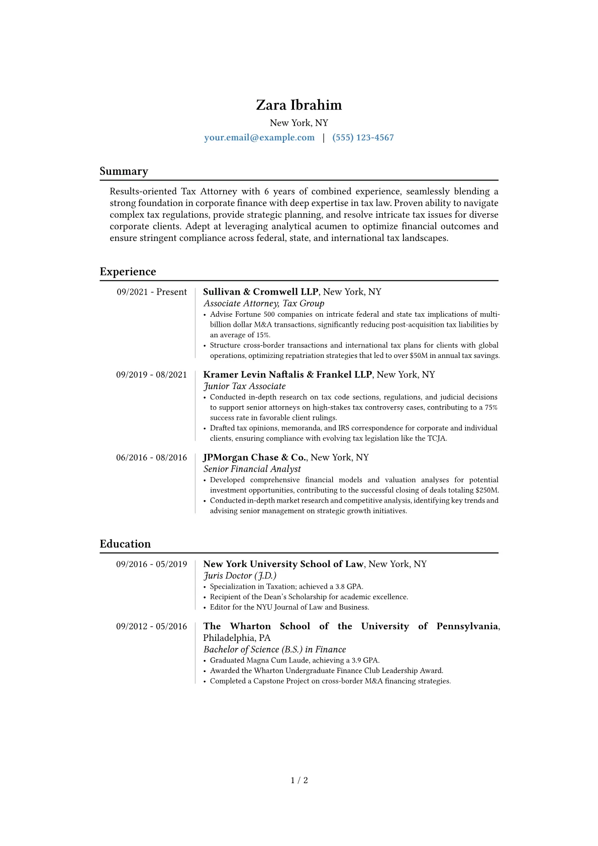 Career changer version - Page 1