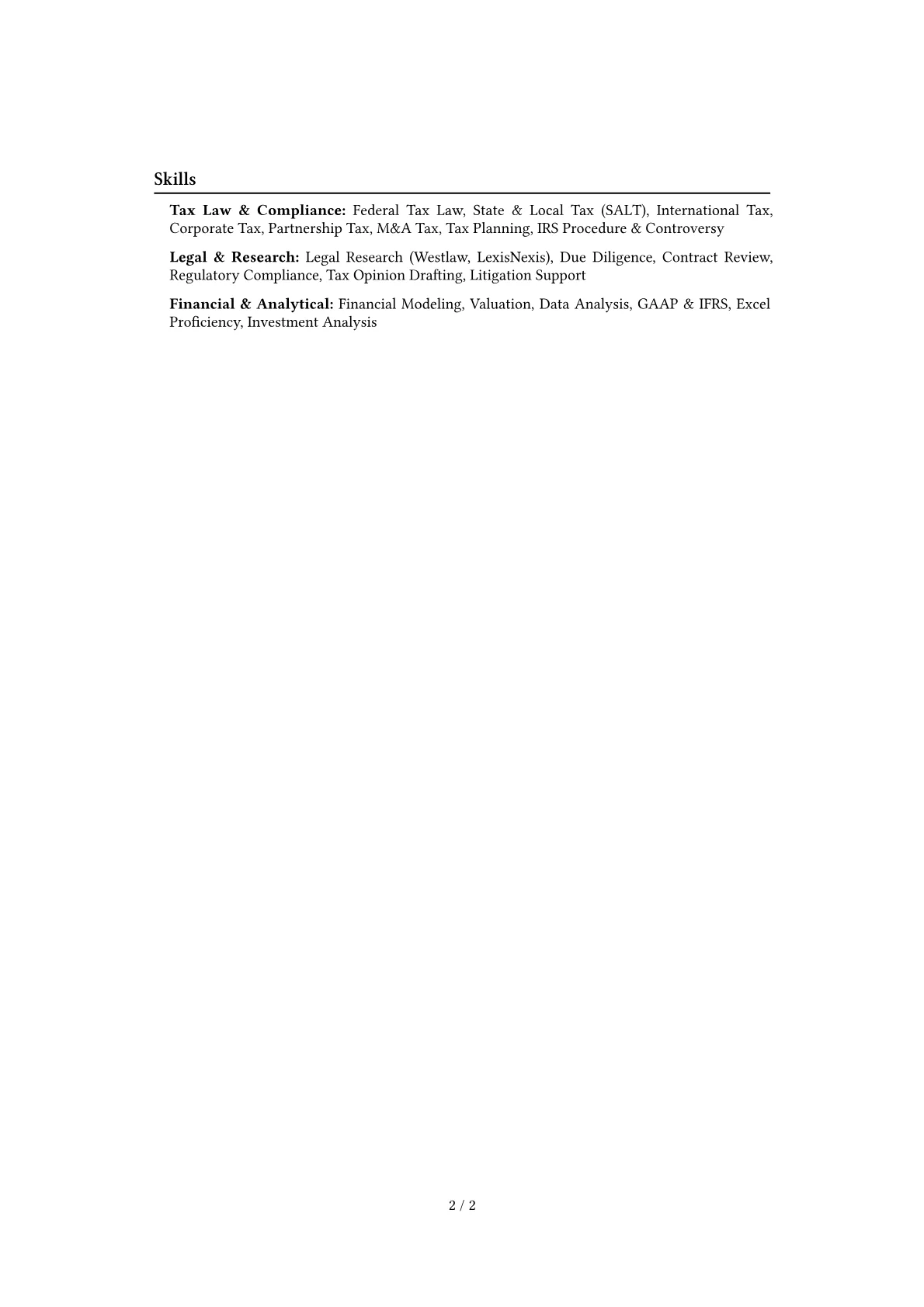 Career changer version - Page 2