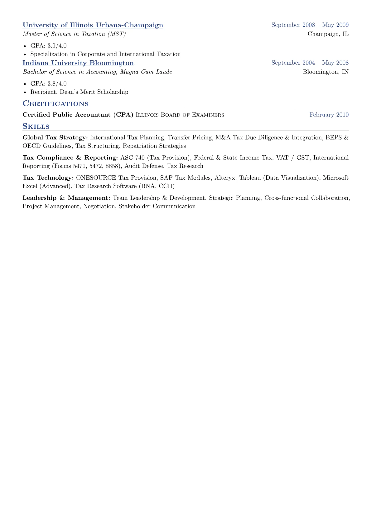 Global Tax Strategy version - Page 2