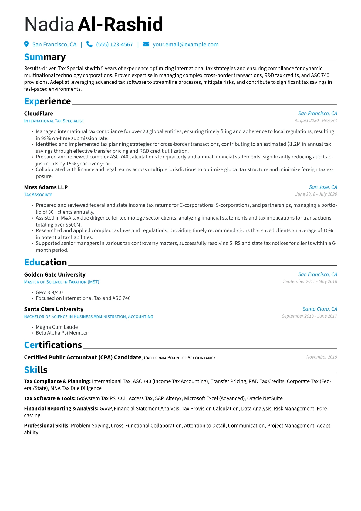Tax Compliance & Planning version - Page 1