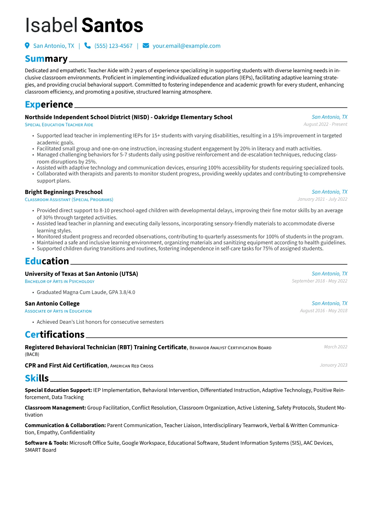 Special Education Focus version - Page 1
