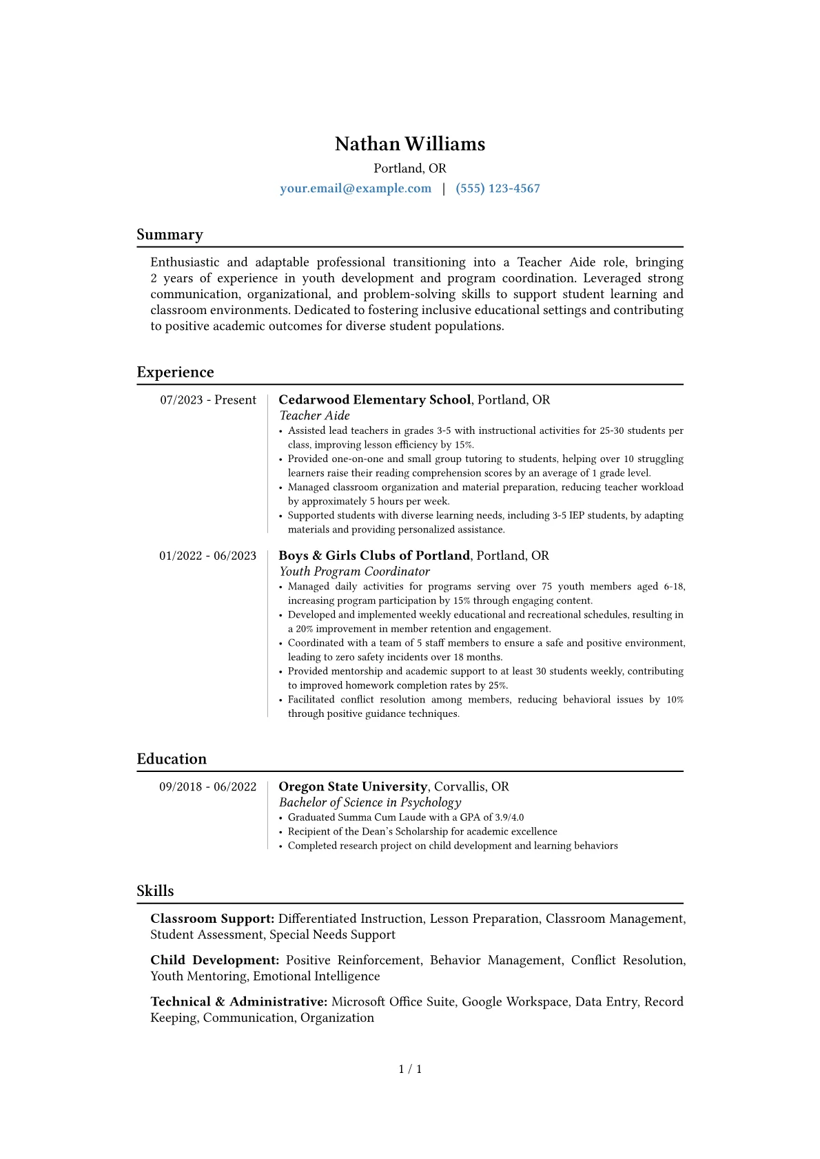 Career changer version - Page 1