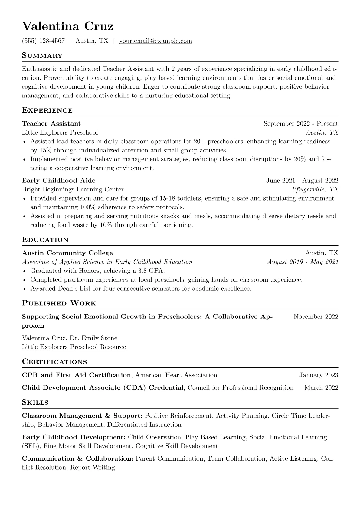Early Childhood version - Page 1