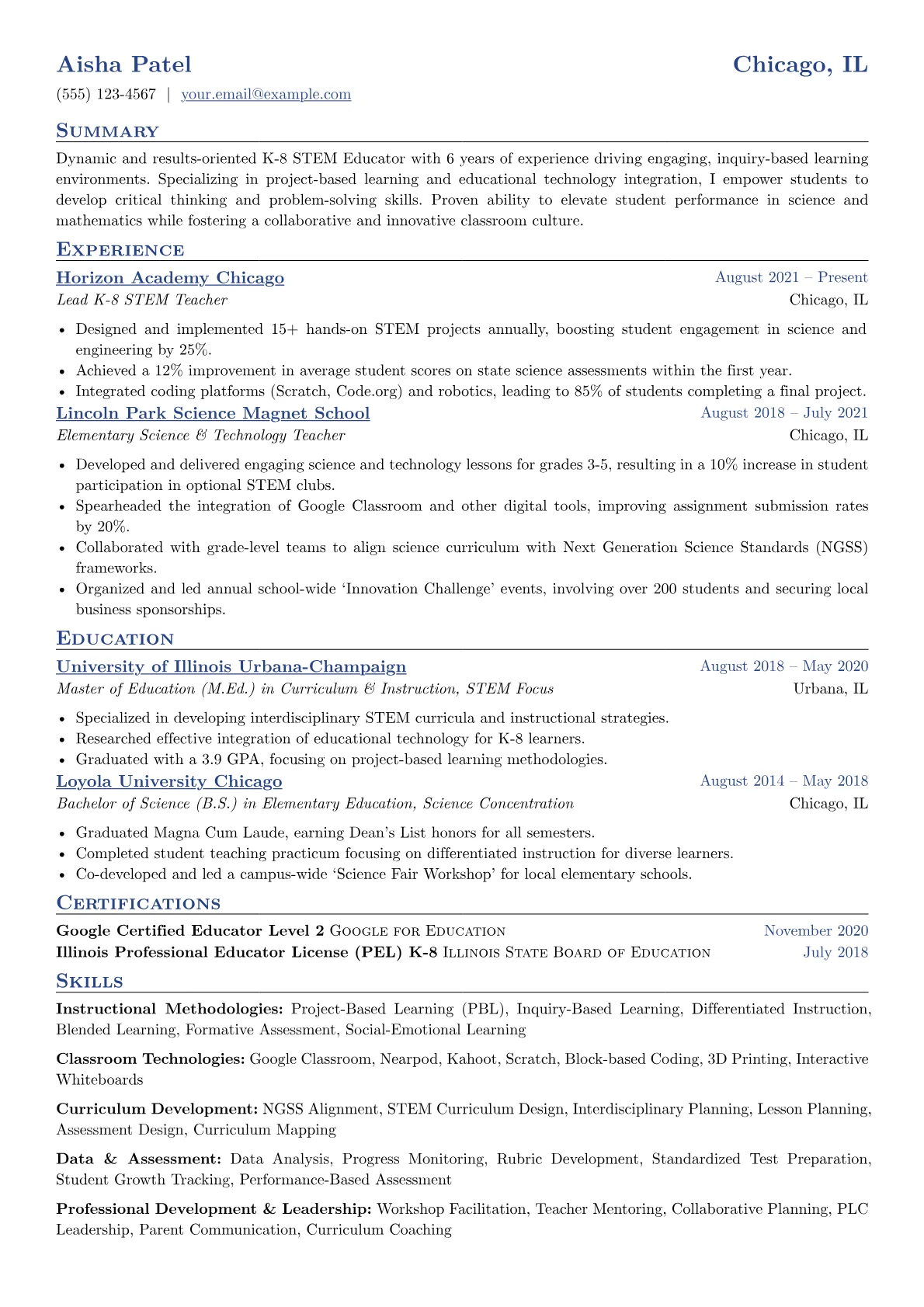 K-8 STEM Educator version - Page 1