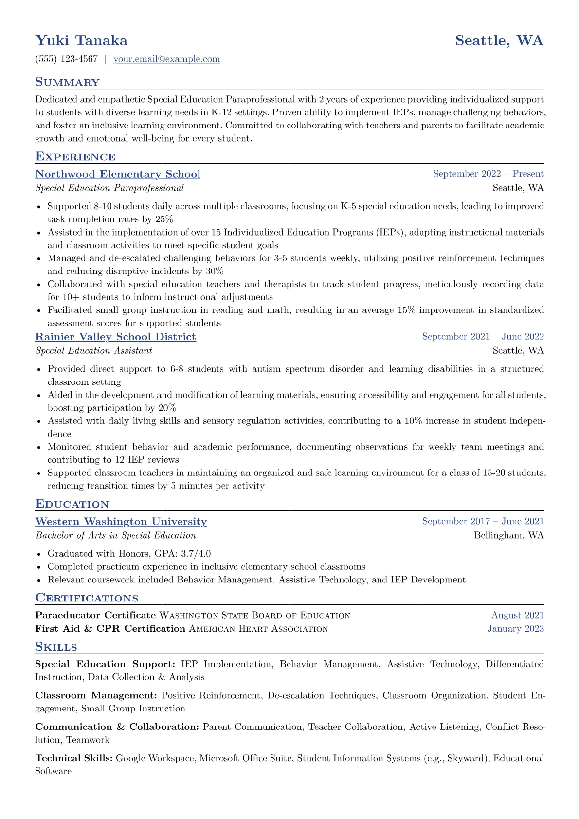 Special Education Focus version - Page 1