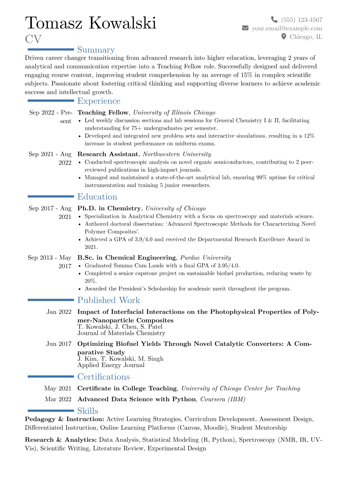 Career changer version - Page 1