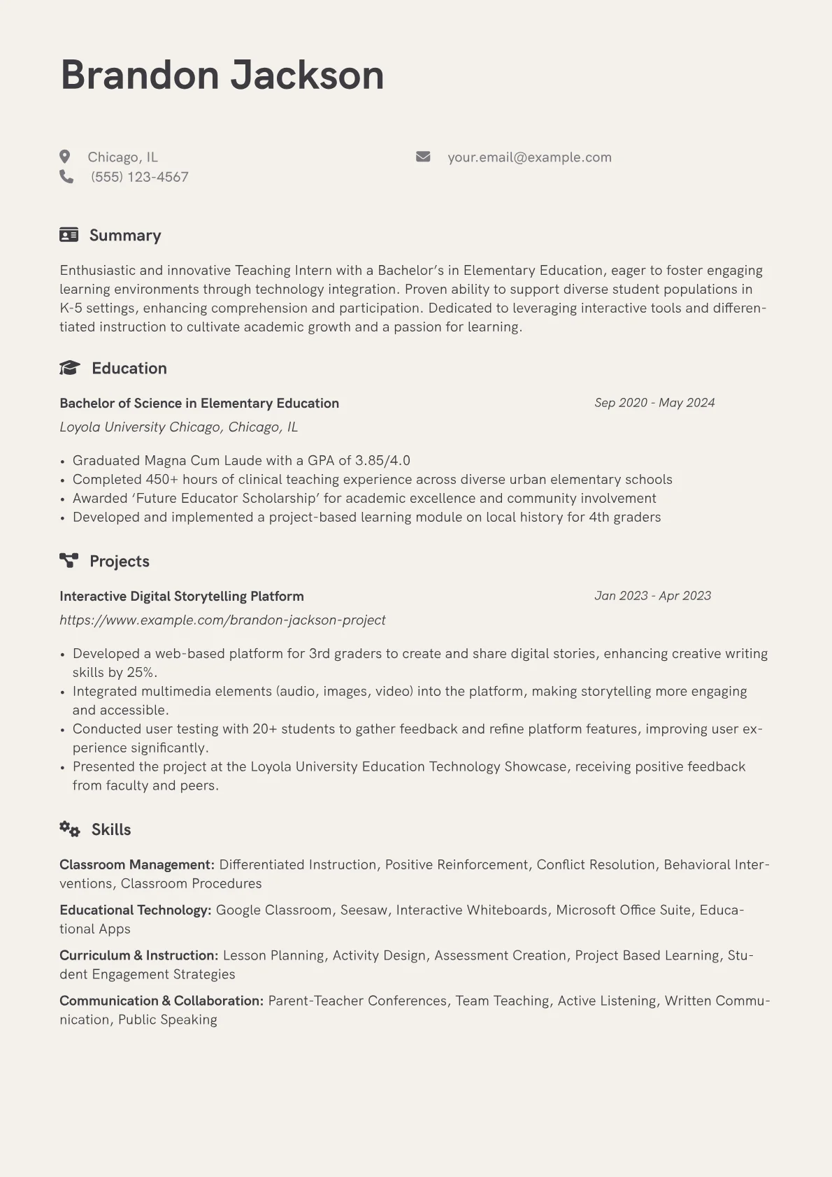 Elementary Teaching version - Page 1