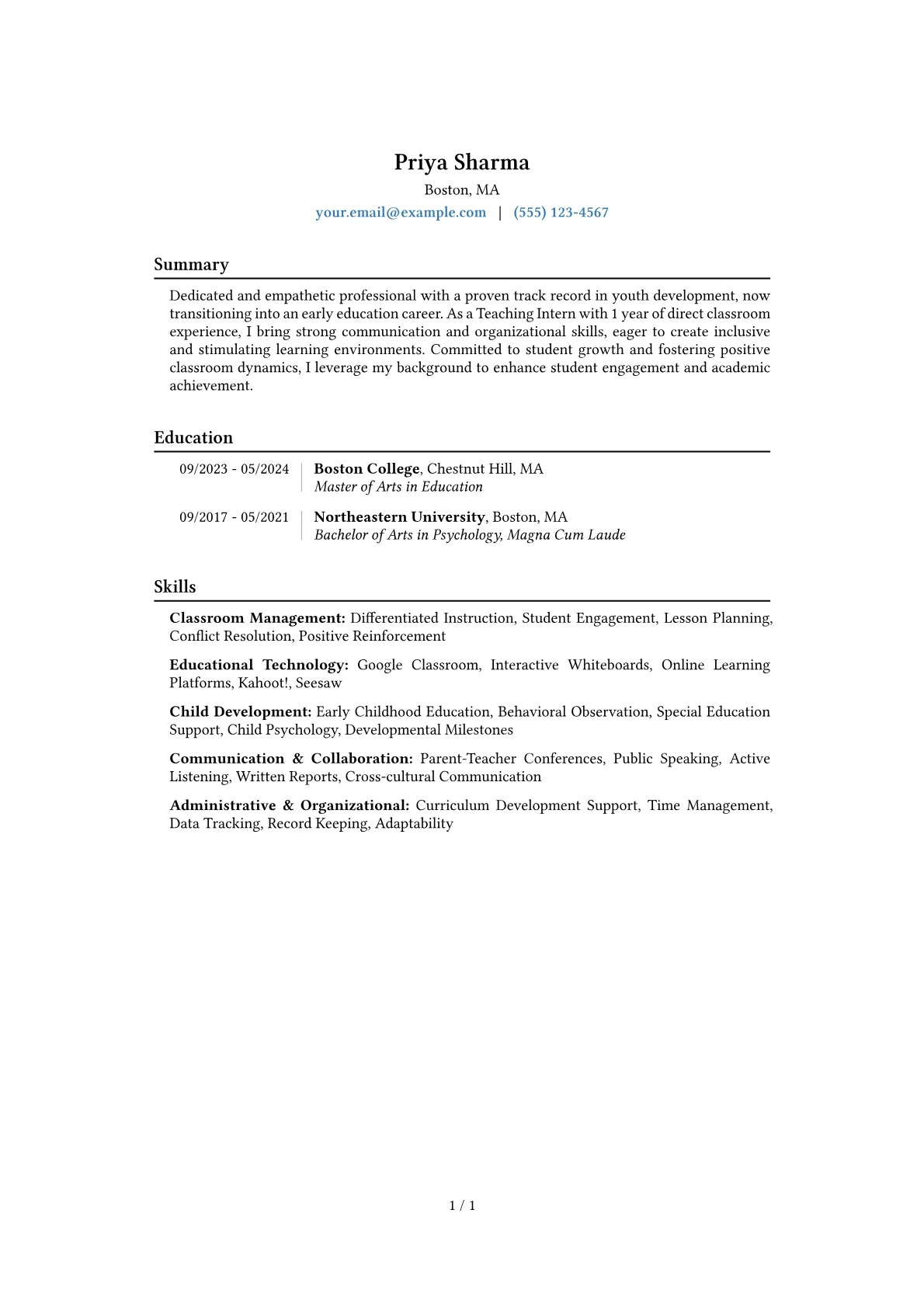 Career changer version - Page 1