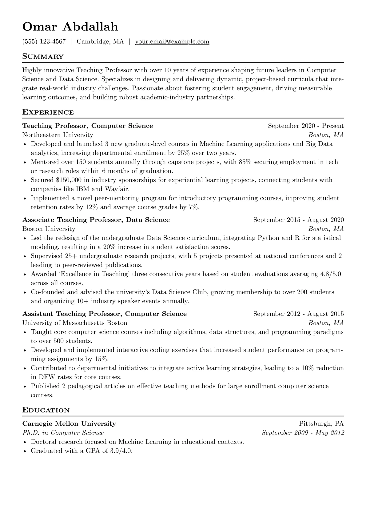 Teaching Professor version - Page 1