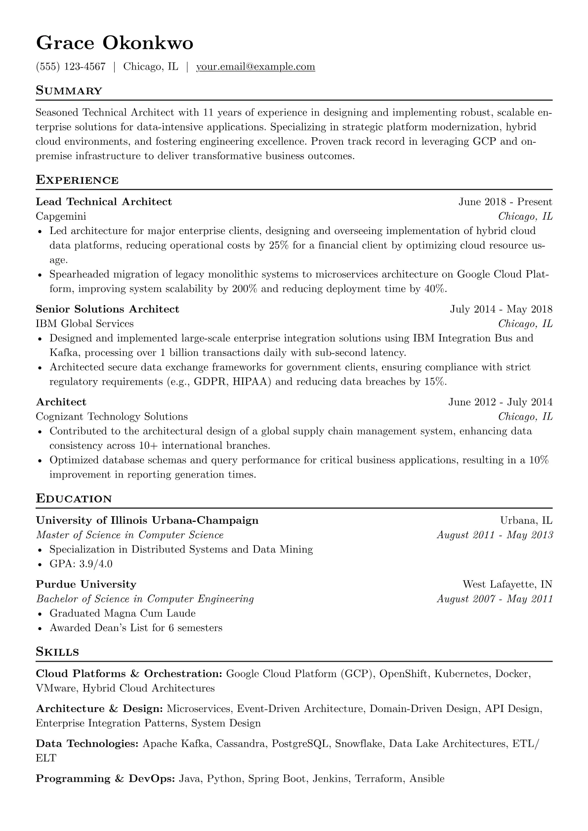 Technical Architect version - Page 1