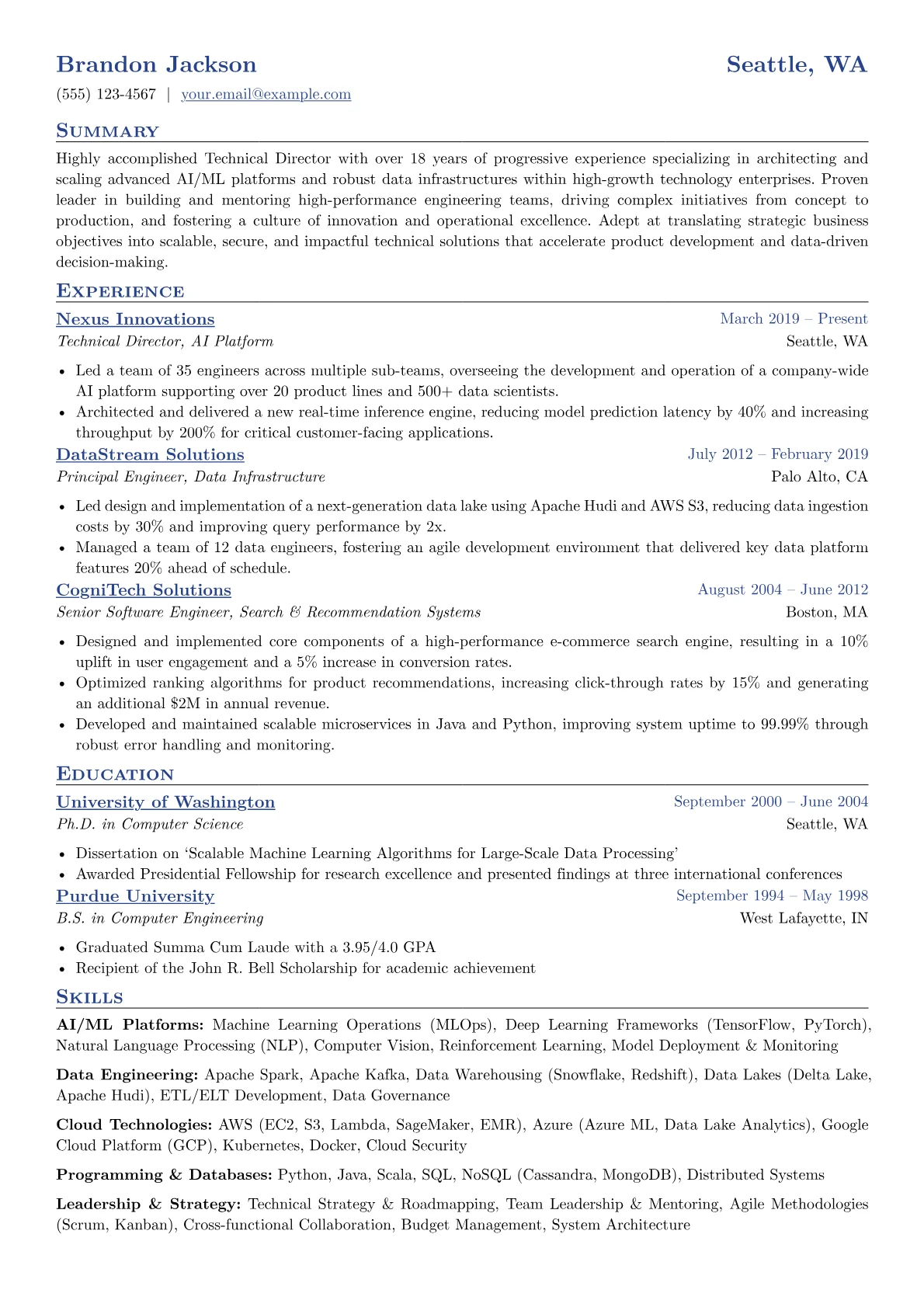 Technical Director Ml Data version - Page 1
